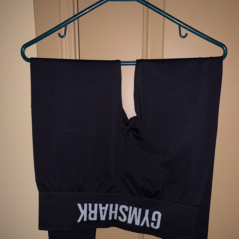 Gymshark fit mid rise leggings - black/white